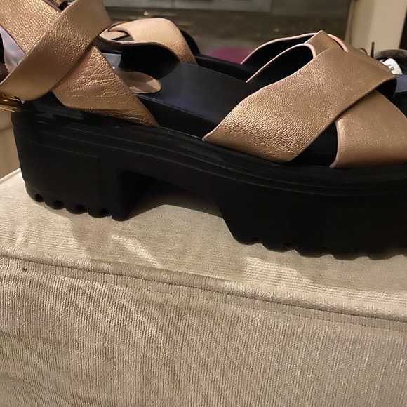 Shellys London Stack Heel Sandals - Picture 3 of 7